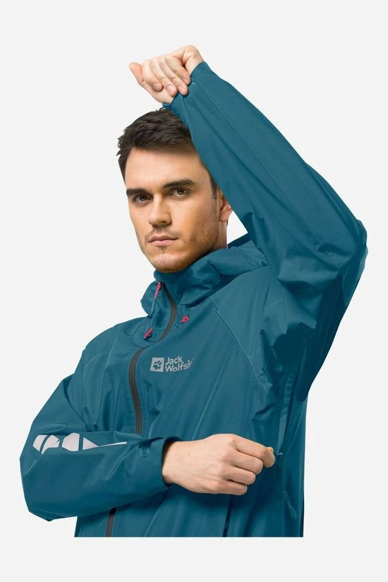 Jack Wolfskin Morobbia 2L Hardshell Fietsjas 5 Jack Wolfskin Morobbia 2L Hardshell Fietsjas - Afbeelding 3