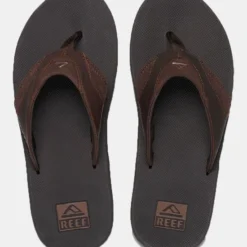 Reef Leather Fanning Slipper